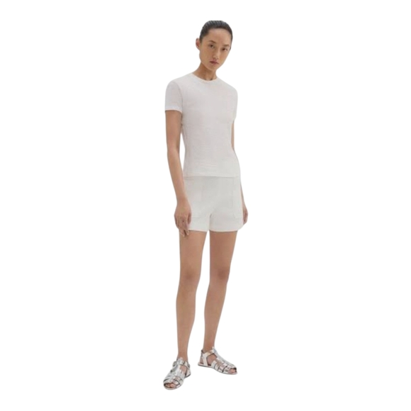 Theory White Good Linen Mini Utility ShortSize 10 NWT